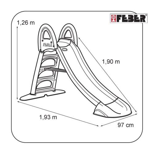 Tobogan acvatic Feber Slide 10 (193 x 95 x 193 cm) 131985591