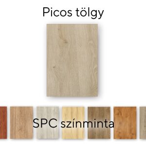 Mostră pardoseală Leziter Picos Oak SPC, textură lemn de stejar - Leziter