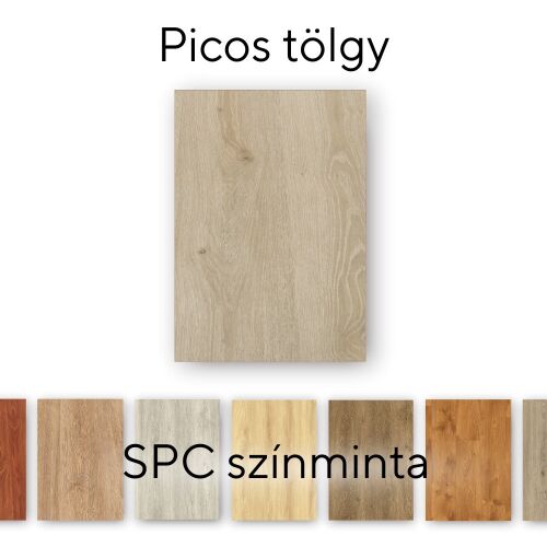 Próbka podłogi Leziter Picos Oak SPC, tekstura drewna dębowego