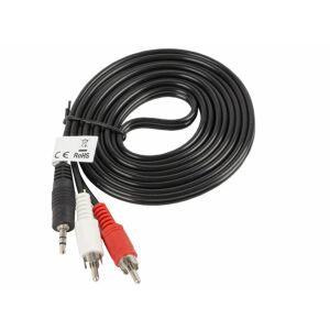 Lanberg kabel miniJack - 2x RCA M/M 2m 138857372 - Kabel RCA