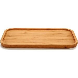 Tavă pentru gustari Maro Bambus 20 x 1,5 x 30 cm 131986605 - Boluri de servit