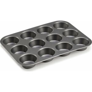 Formă pentru patiserie Metal Gri închis Oțel carbon (12 Unități) (20 x 2,5 x 26 cm) 131986820 - Forme pentru brioșe