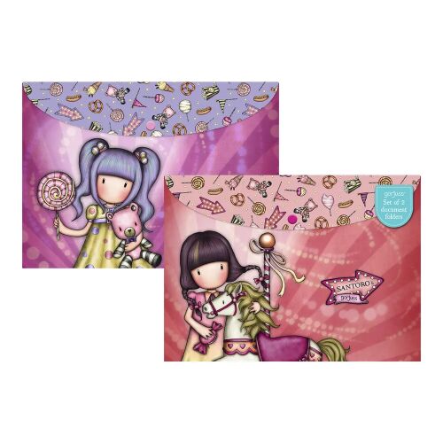 Dokumentenhalter mit Lasche Gorjuss Carousel Lachsfarben A4 (33 x 24 x 1 cm) 131986881