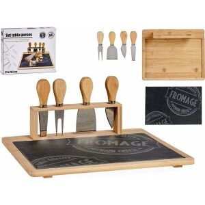 Set de Degustare Planșetă pentru Brânzeturi Bambus Slate (5 pcs) 131986922 - Ustensile de bucătărie