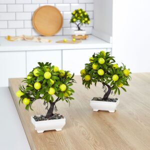 Műnövény Dekoráció - Citromfa - 18 x 24 cm