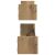 vidaXL Falpolc polcokkal 2 pcs kézműves tölgy 80 x 16 x 14 cm Faanyag 141356138