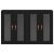 vidaXL Fali szekrény 2 pcs Musta tammi 69.5 x 34 x 90 cm Faanyag 140788008