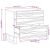 vidaXL Éjjeliszekrény 2 pcs Dió 40 x 33 x 46 cm Szerelt Fa 168616807