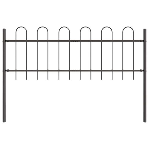 vidaXL Szürke Kerti Kerítés 5.1 x 0.6 m, egy panel - Kerítéselem