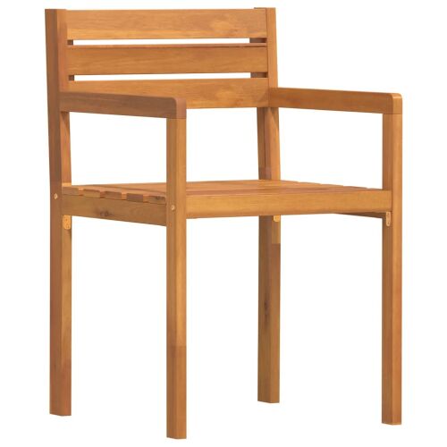 vidaXL tömör akácfa kerti szék karfákkal - Kerti szék