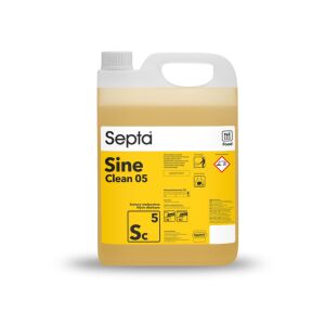 Erős lúgos folyadék füstölőkamrák, kocsik, rácsok és egyéb felületek tisztítására SEPTA SINE CLEAN 05 SC5 5L 136034951 - Septa
