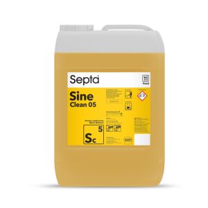 Erős lúgos folyadék dohányzókamrák, kocsik, rácsok és egyéb felületek tisztítására SEPTA SINE CLEAN 05 SC5 20L 136035044 - Septa