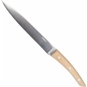 Homey's Bokträ 20cm húsvágó kés rozsdamentes acél pengével és bükkfa nyéllel - Kés