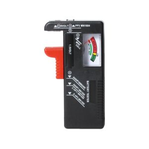 Home ET 3 elemteszter, gombelemek, rúdelemek és 9 V-os telepek ellenőrzéséhez, egyszerű és gyors, áttekinthető kezelés 132049901 - Elemteszter