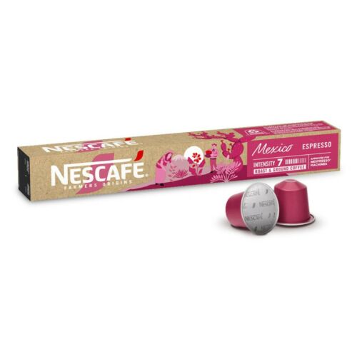 Nescafé Farmers Origins Mexico Espresso Nespresso kompatibilis kapszulák, 10 darab