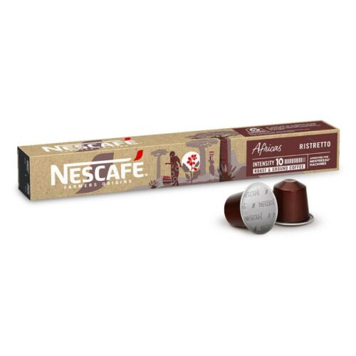 Nescafé Farmers Origins alumínium kompatibilis kapszula, Nespresso Africans Ristretto (10db)