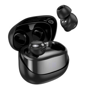 HOCO EW200 bluetooth fülhallgató SZTEREO (v5.4, TWS, LED kijelző, mikrofon + töltőtok) FEKETE 132081116 - Hoco