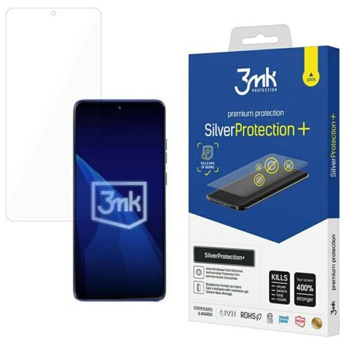 3mk SilverProtect+ képernyővédő fólia Motorola Edge 60 Stylus csomagolása és felhelyezése