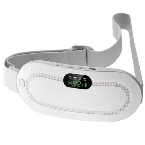 Brušný pás s vyhrievaním a masážou na bolesti brucha, bedrovej chrbtice a menštruačné bolesti s 3 úrovňami vyhrievania a 3 programami s vibračnou masážou, prenosný, farba biela ABYZ™ 132061828 - ABYZ