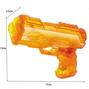 Pistol cu Apa, KipHome, Pistol cu Apa pentru Copii, Manual, din Plastic, 23 x 16 x 4 cm, rezervor 250 ml, Portocaliu