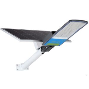 Lampa solara stradala KipHome, IP66, senzor de lumina, 240 LED-uri SMD, 3200 lm, panou 35W, putere 400W, autonomie 12-16 ore, telecomanda, montare prin fixare, pentru strada sau gradina, fini 132091272 - Lămpi stradale