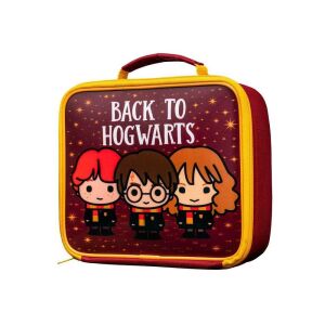 Torba na lunch Harry Potter Charms z izolacją termiczną, z Harrym, Ronem i Hermioną. Wzór Powrót do Hogwartu. - Torba na lunch