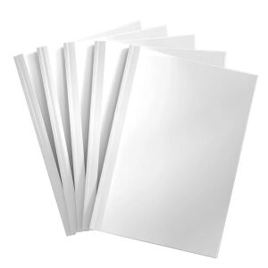 Hőkötő borító, A4, 25mm, 120-250lapig 10 db/doboz, Bluering® fehér 132091927