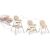 Ricokids Mani Beige Hochstuhl umwandelbar in Kleinkinderstuhl Phasen