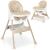 Ricokids Mani Beige 3-in-1 Hochstuhl mit verstellbarer Höhe und abnehmbarem Tablett