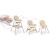 Ricokids Mani Beige Hochstuhl umwandelbar in Kleinkinderstuhl Phasen