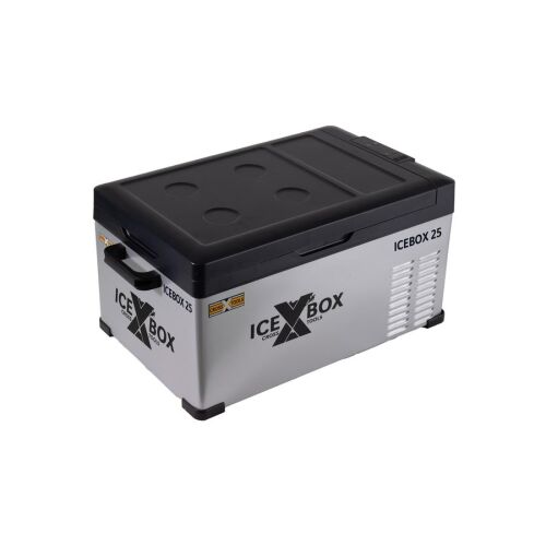 ICEBOX 25 hordozható kompresszoros hűtőláda, ferde nézet