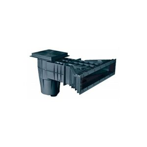 Gemas Lux ABS Keskeny Szájú, Hosszított Trapéz Szkimmer Fóliás Medenecéhez 1,5" - Antracit 132118338 - Szkimmer