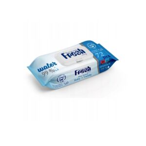 Fresh Baby, nedves törlőkendők klipsszel, kék, 72 db 132127378