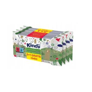 Kindii Gyermek Nedves Törlőkendő Natural Balance, 4 x 60 darab 132127573