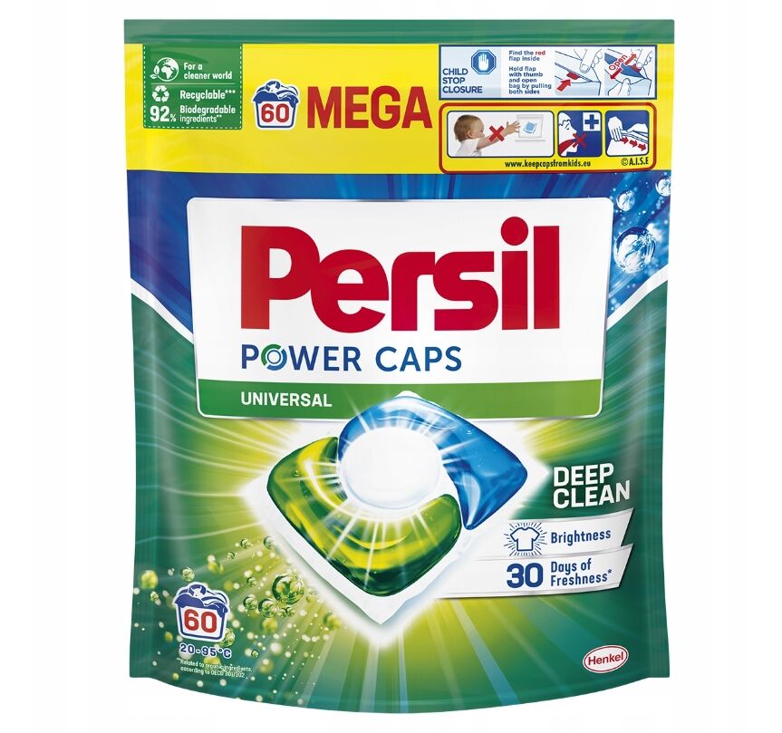 Persil Power Caps Univerzális mosókapszulák, 60 darabos kiszerelés