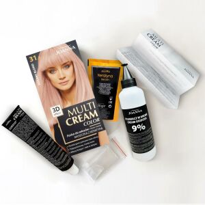 Joanna Multi Cream Color 31.5 Różany Blond Zestaw do Farbowania Włosów - Farba do włosów