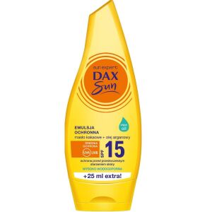 Dax Sun Emulsja ochronna z masłem kakaowym i olejkiem arganowym SPF15, 175ml