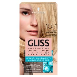 Schwarzkopf Gliss Color Ultra Jasny Perłowy Blond 10-1 Farba do włosów z kwasem hialuronowym - Schwarzkopf
