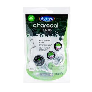 Beauty Formulas Active Oral Care Nicio-Wykałaczki z aktywnym węglem 1op.-30szt 132141529 - Nić dentystyczna
