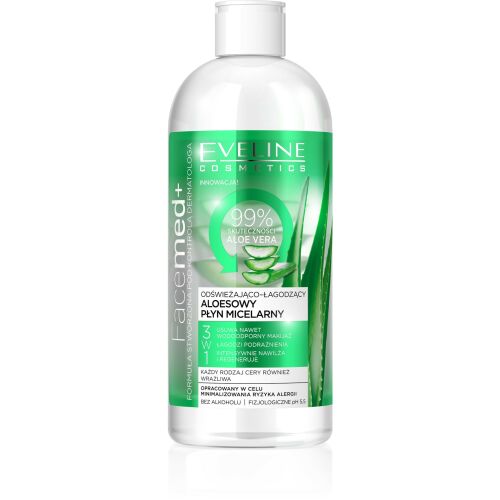Eveline Frissítő Aloe Micellás Víz 3 az 1-ben, 400 ml