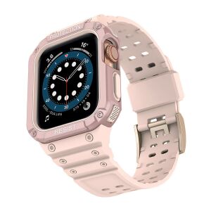 Carcasă Rezistentă cu Curea pentru Apple Watch 44/45mm - Roz - Apple Curea ceas inteligent