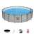 Bestway Steel Pro MAX above ground pool with ladder, filter pump, and cover