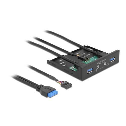 Delock Elülső Panel - 2x USB 3.2 Gen 1 + HD Audio - 3.5"
