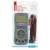 EMOS MD-430 digital multimeter, blue, with red and black test leads, temperature probe, and multifunction socket, in packaging