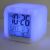 LED Color Changing Alarm Clock with LCD Display showing time, date, and temperature
