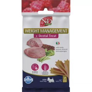 N&D Quinoa Dog Jutalomfalat Dental Weight Man. Lamb Adult Mini 60g 132227886 - N&D