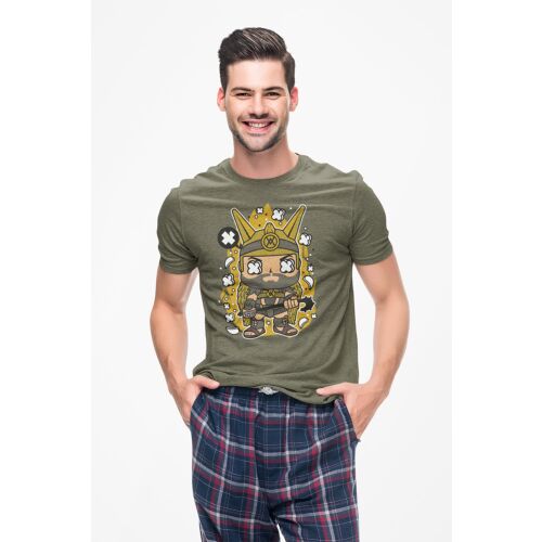 D&B Férfi/Unisex Póló PC00086 Prince Vultan Katonai zöld-Méret 3XL 132394739 - D&B