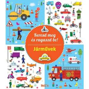 Keresd meg és ragaszd be! - Járművek 46839916 Gyermek könyvek - Jármű