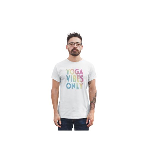 D&B Férfi/Unisex Póló ST00189 Yoga Fehér-Méret M 132234387 - D&B