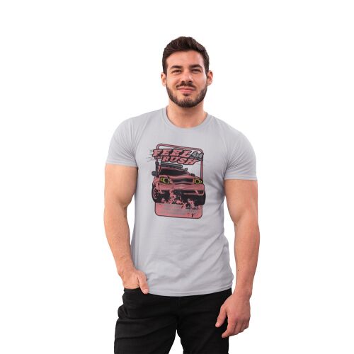 D&B Férfi/Unisex Póló ST00216 Rush Szürke-Méret 5XL 132235172 - D&B